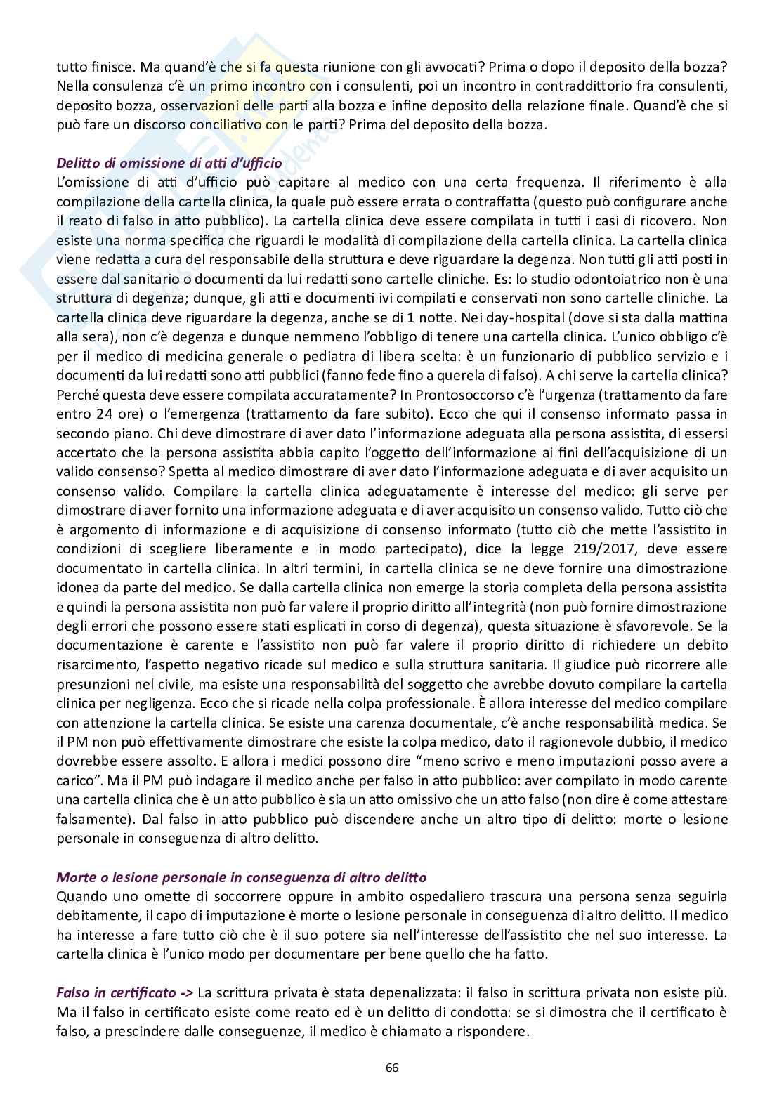 Appunti delle lezioni del corso di Medicina legale   Pag. 66