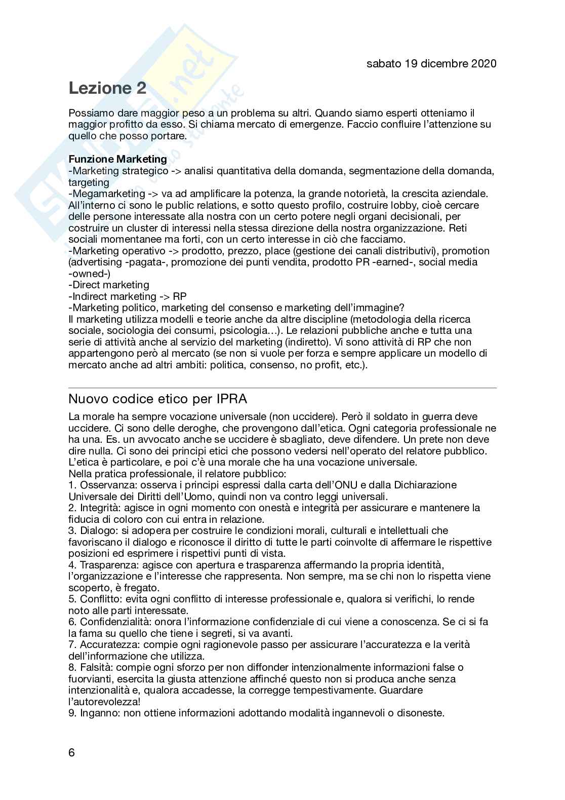 Appunti lezioni Teoria e tecnica delle relazioni pubbliche Pag. 6