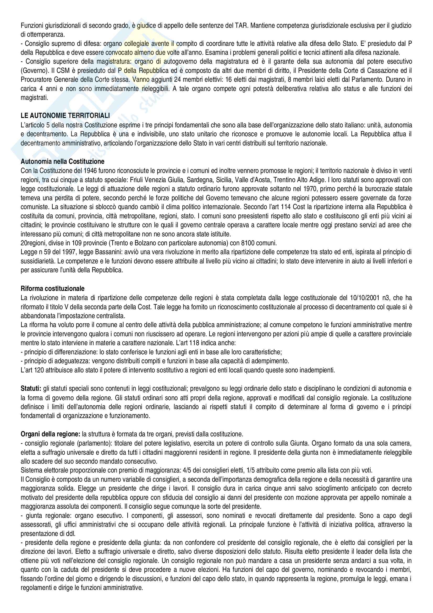 Diritto pubblico - organi statali Pag. 6