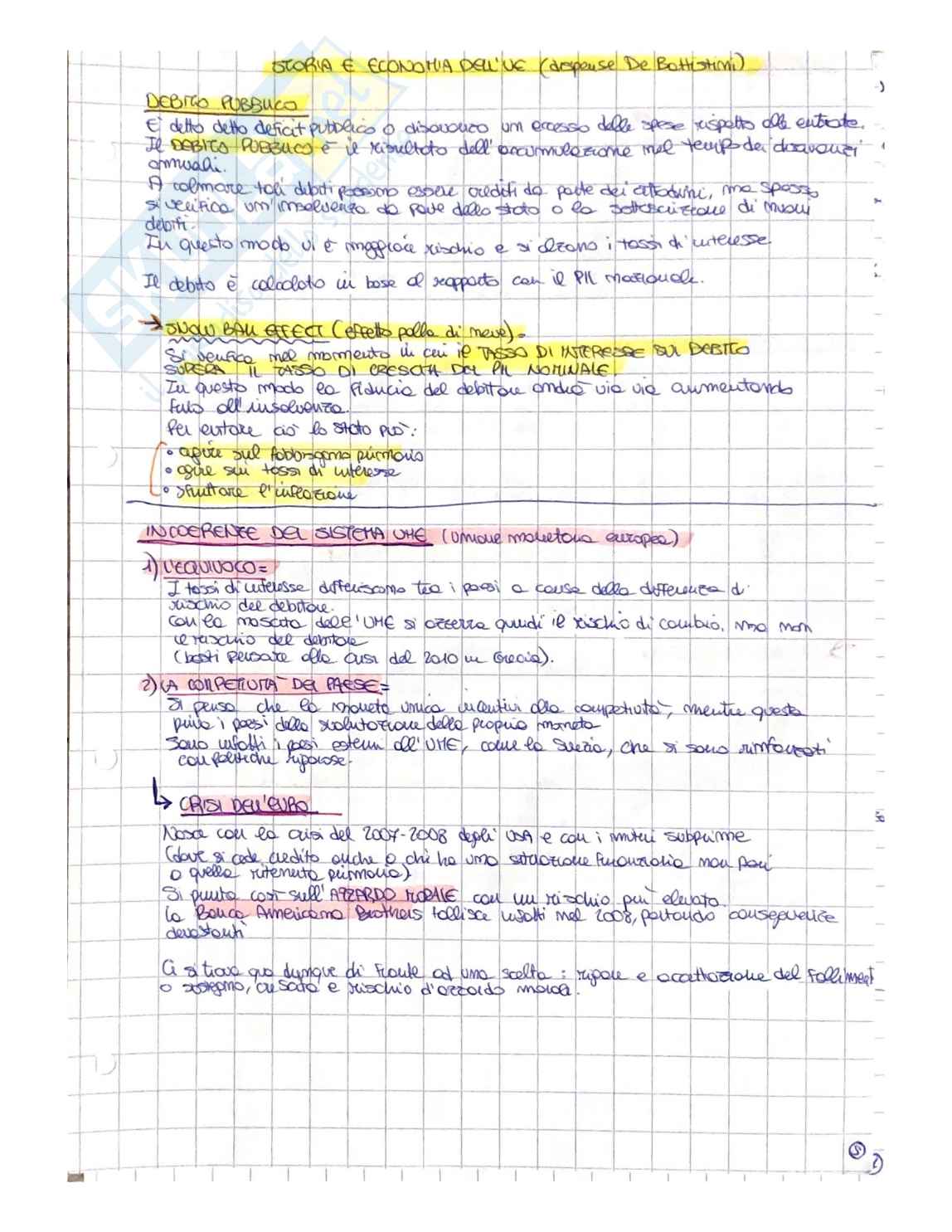 Economia e storia dell'UE - Appunti Pag. 6