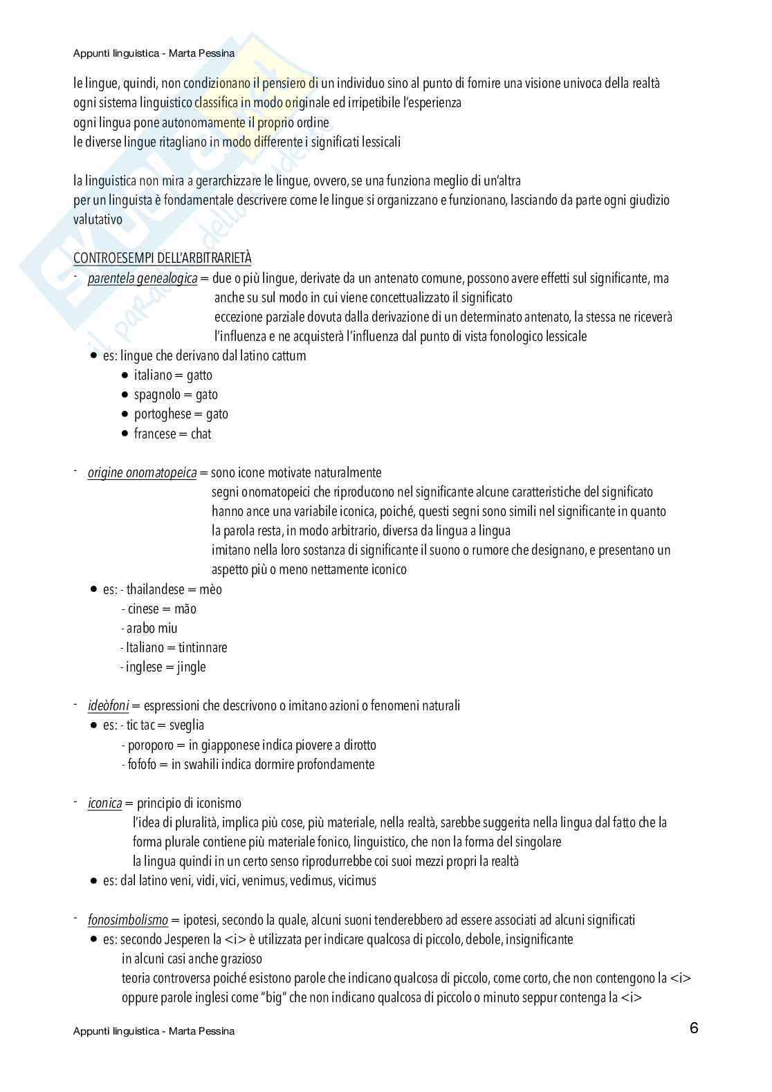 Appunti Linguistica Pag. 6