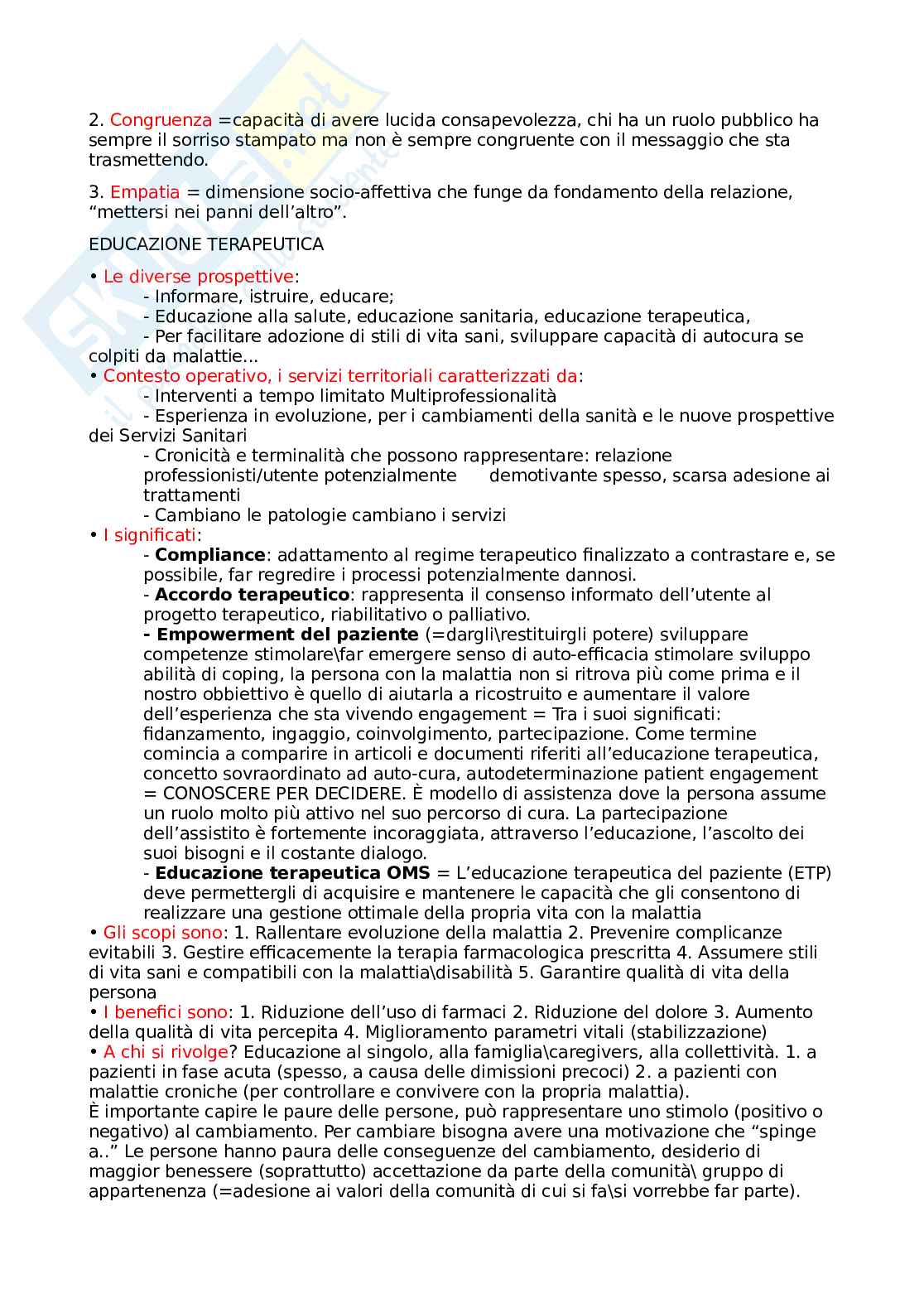 Appunti di Infermieristica clinica 1 Pag. 6