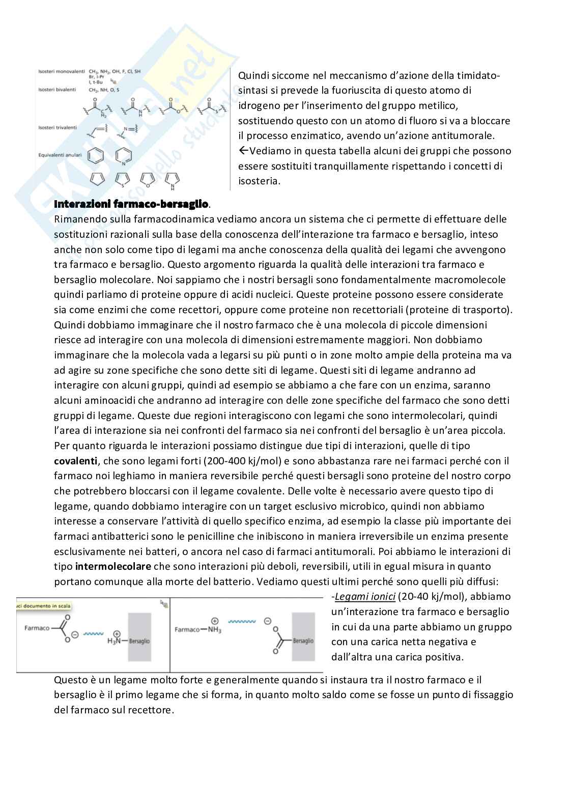 Riassunto esame Chimica farmaceutica 1 e fitochimica, Prof. Cottiglia Filippo, libro consigliato Principi di chimica farmaceutica , Lemke, Williams Pag. 31