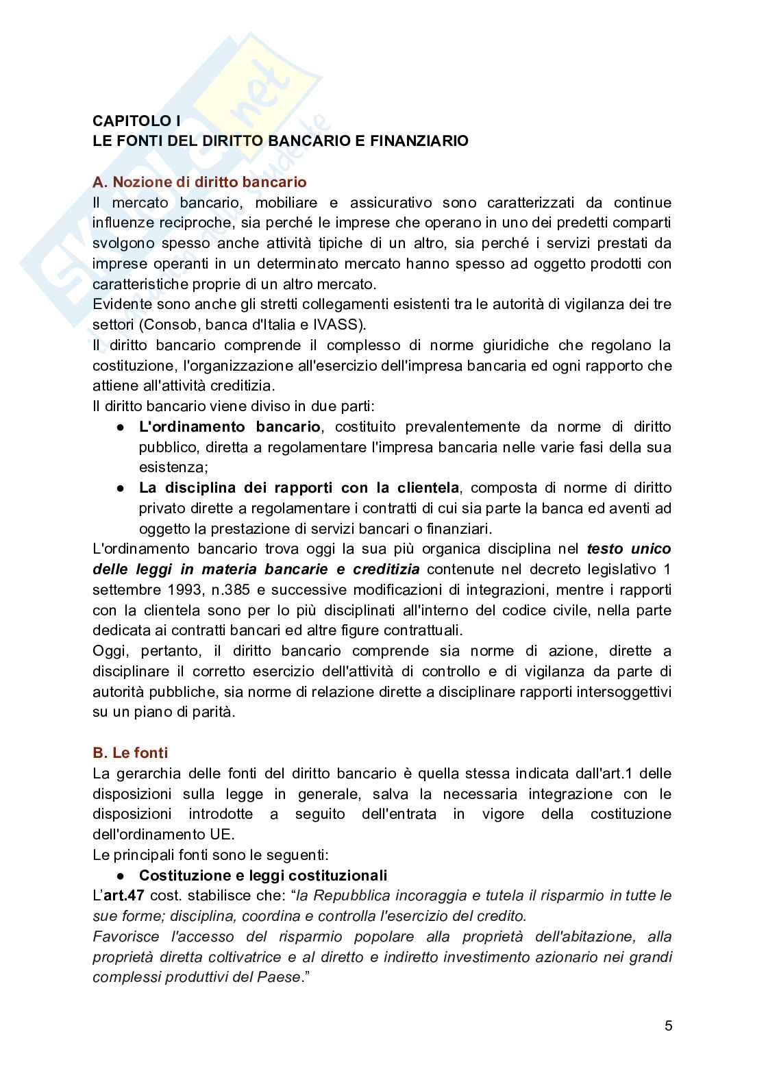 Riassunto esame Diritto bancario e dell'intermediazione finanziaria, Prof. Maria Elisa, libro consigliato Diritto bancario e finanziario , Bontempi  Pag. 6