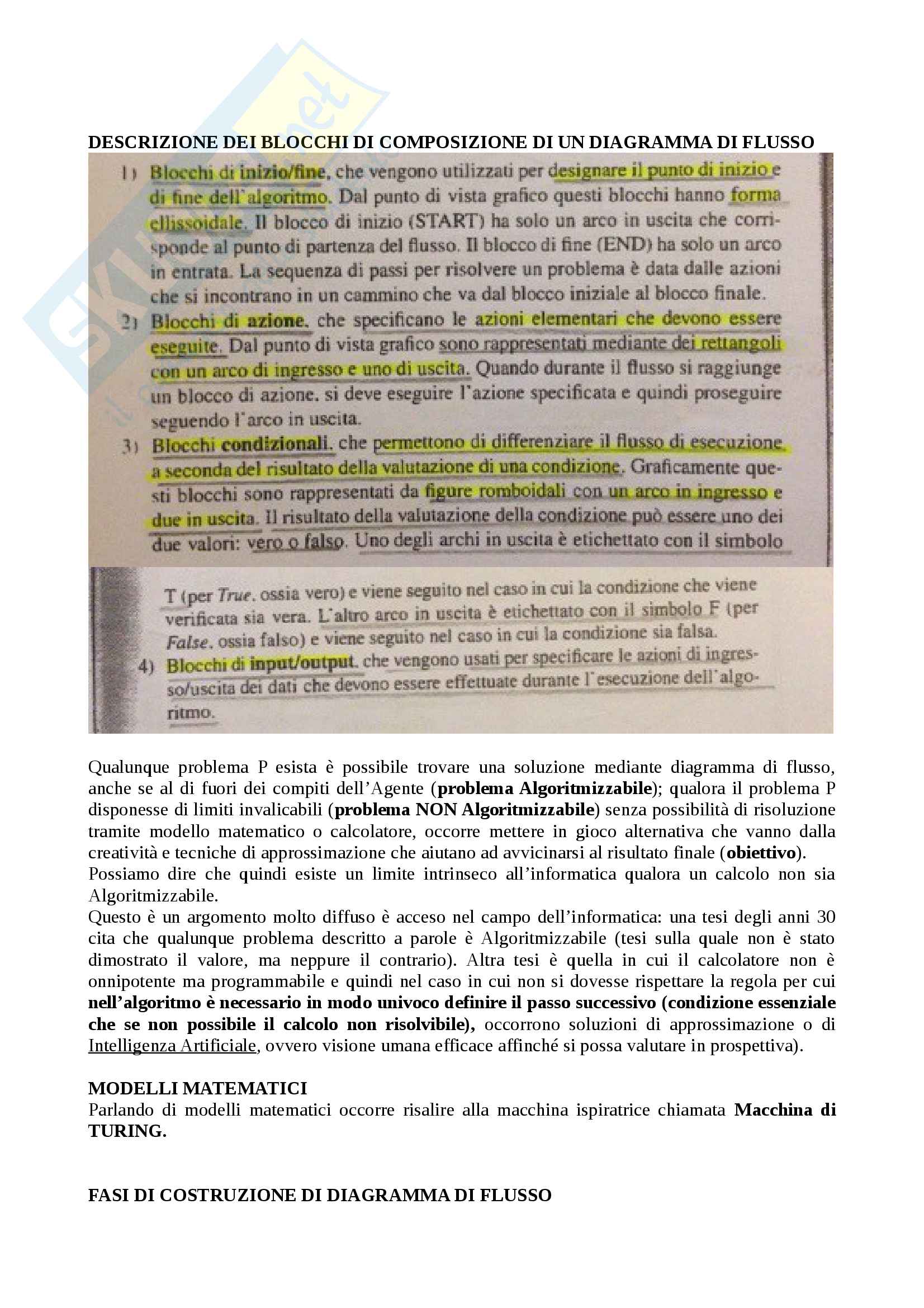 Riassunto esame informatica, prof Console, libro consigliato Introduzione all'informatica, Console Pag. 111
