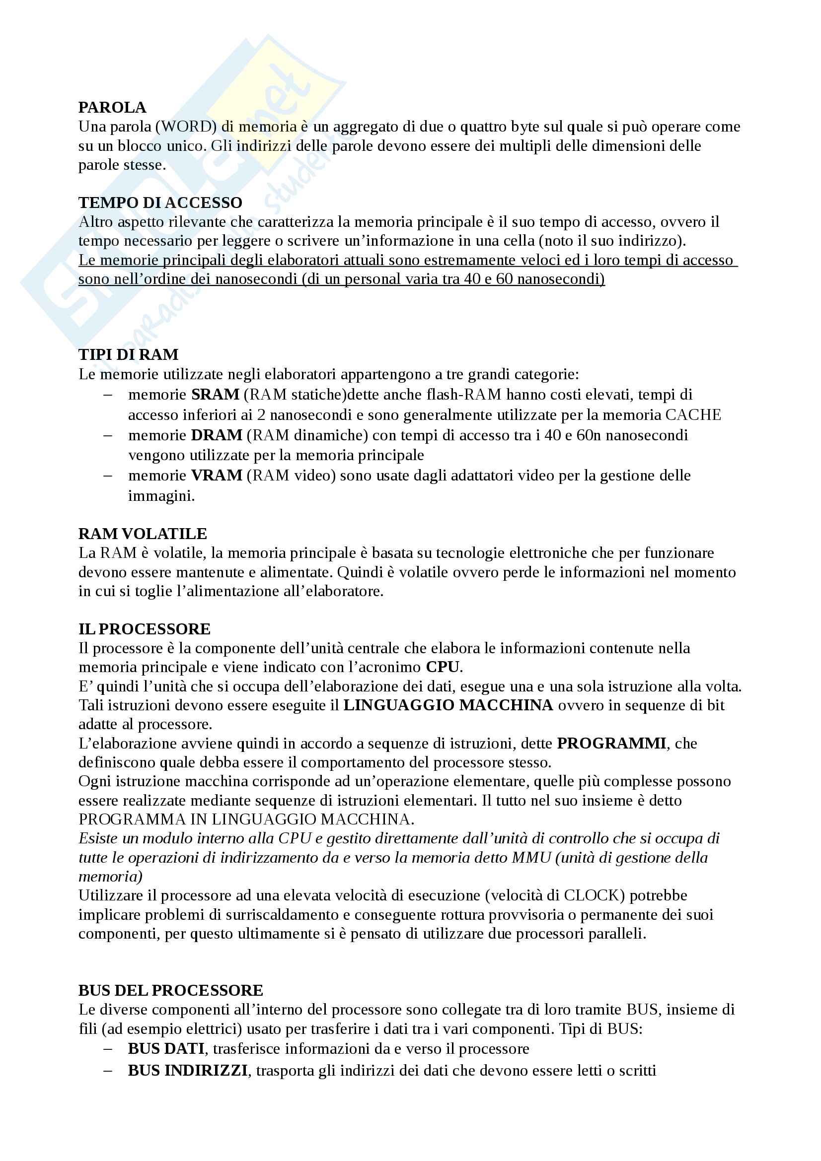 Riassunto esame informatica, prof Console, libro consigliato Introduzione all'informatica, Console Pag. 21