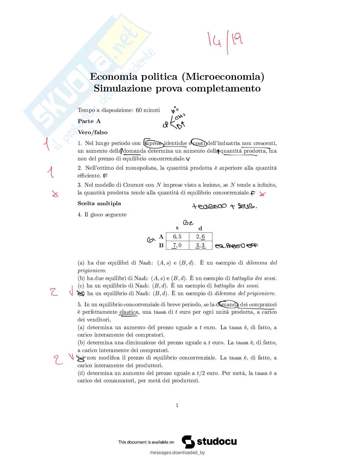 Prova di completamento  Pag. 2
