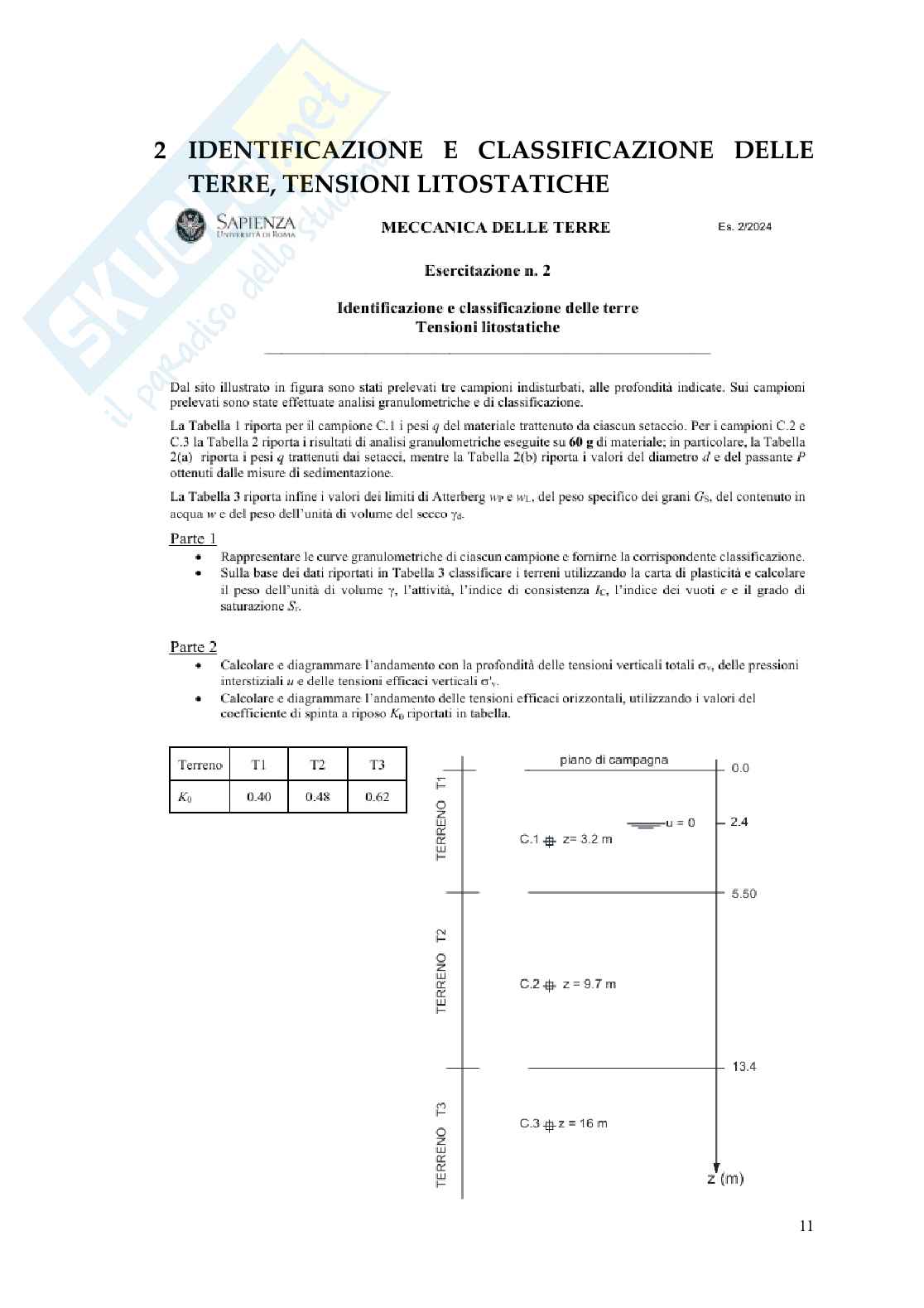 Relazione delle 10 esercitazione di Meccanica delle terre Pag. 11