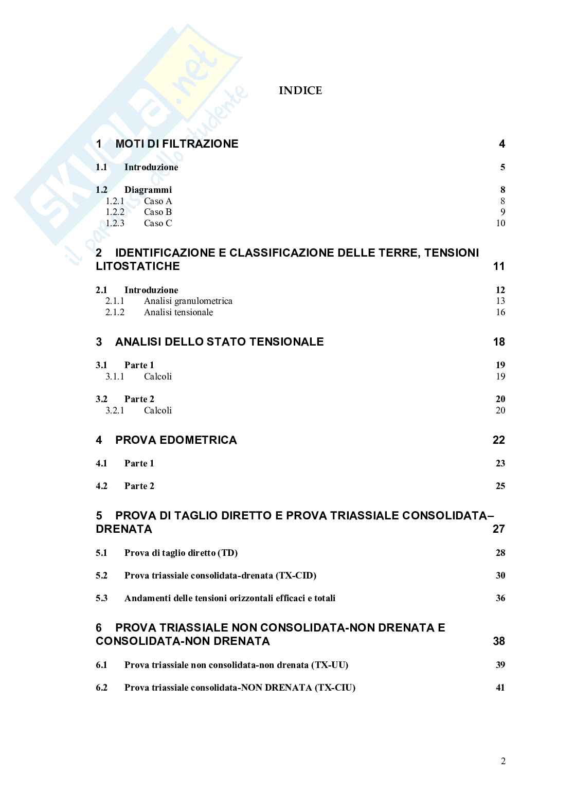 Relazione delle 10 esercitazione di Meccanica delle terre Pag. 2