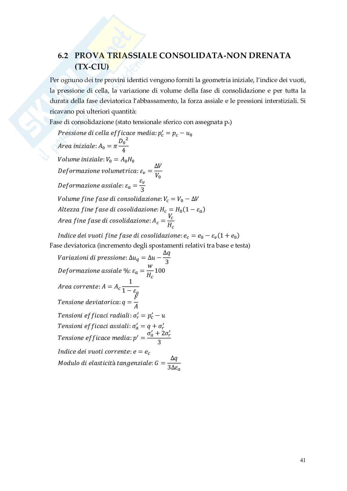 Relazione delle 10 esercitazione di Meccanica delle terre Pag. 41