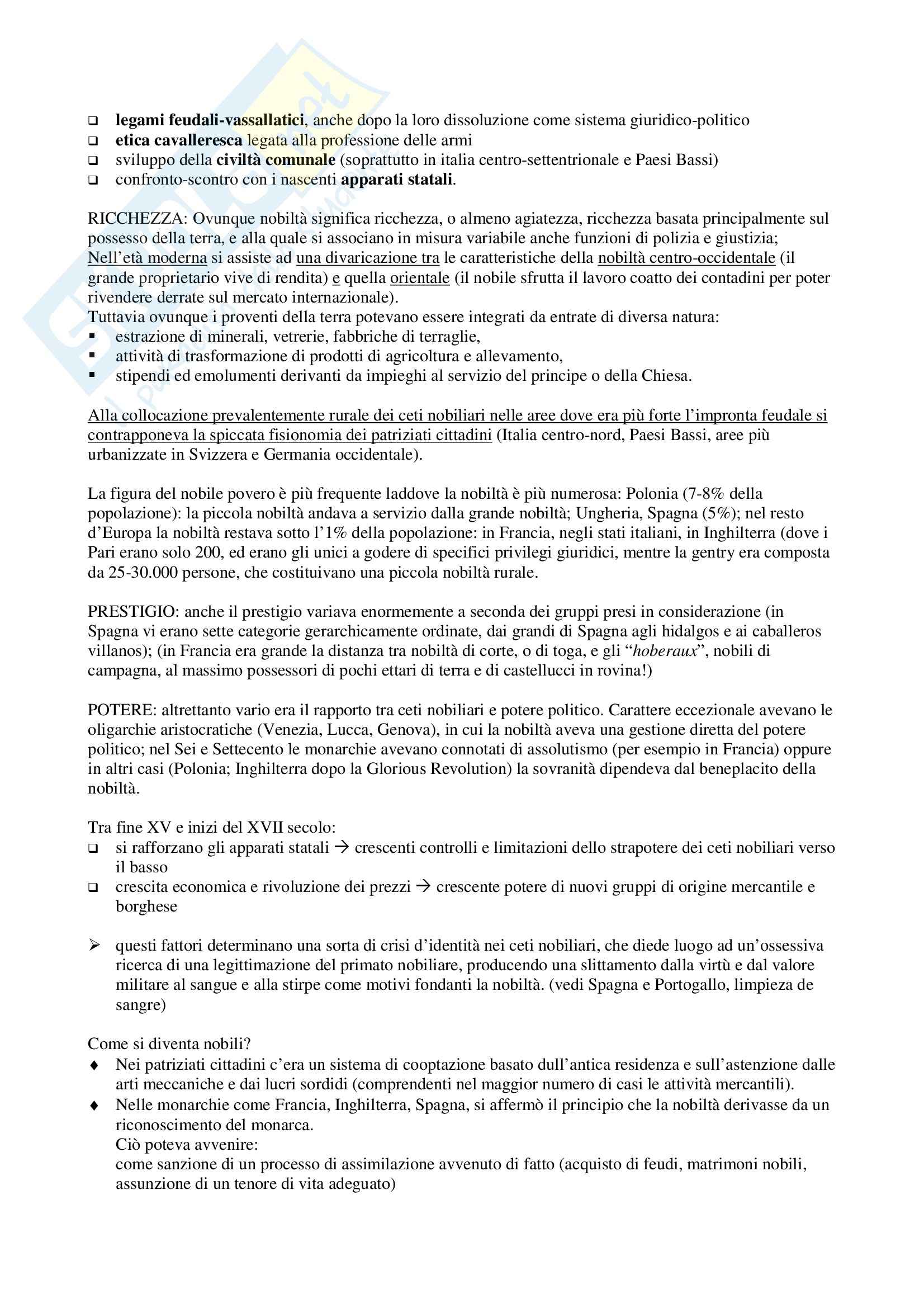 Riassunto esame Storia moderna, prof. Guerrini, libro consigliato Storia moderna, Capra Pag. 6