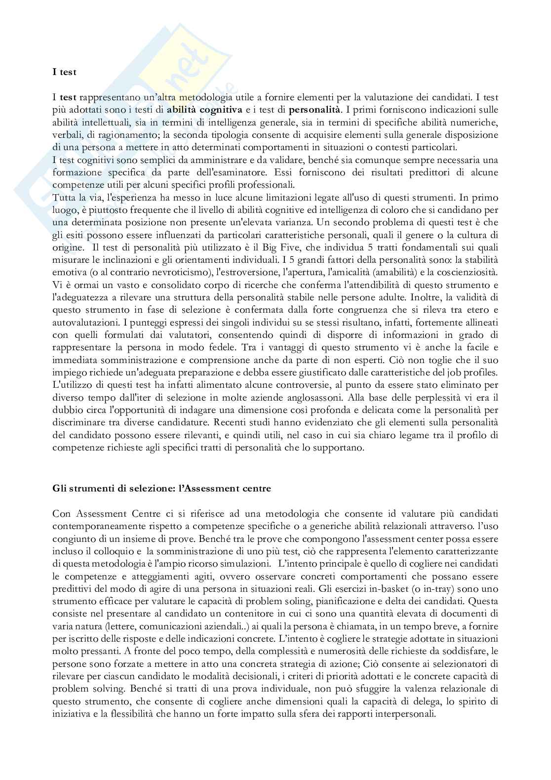 Appunti Gestione delle risorse umane Pag. 46