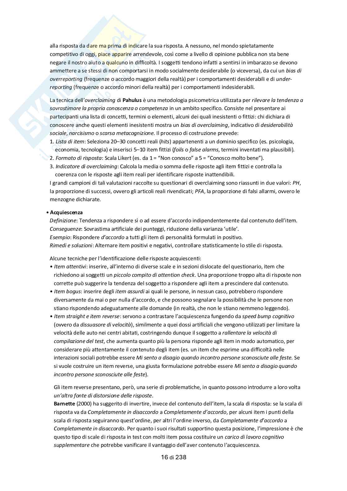 Appunti Teorie e tecniche dei test psicologici Pag. 16