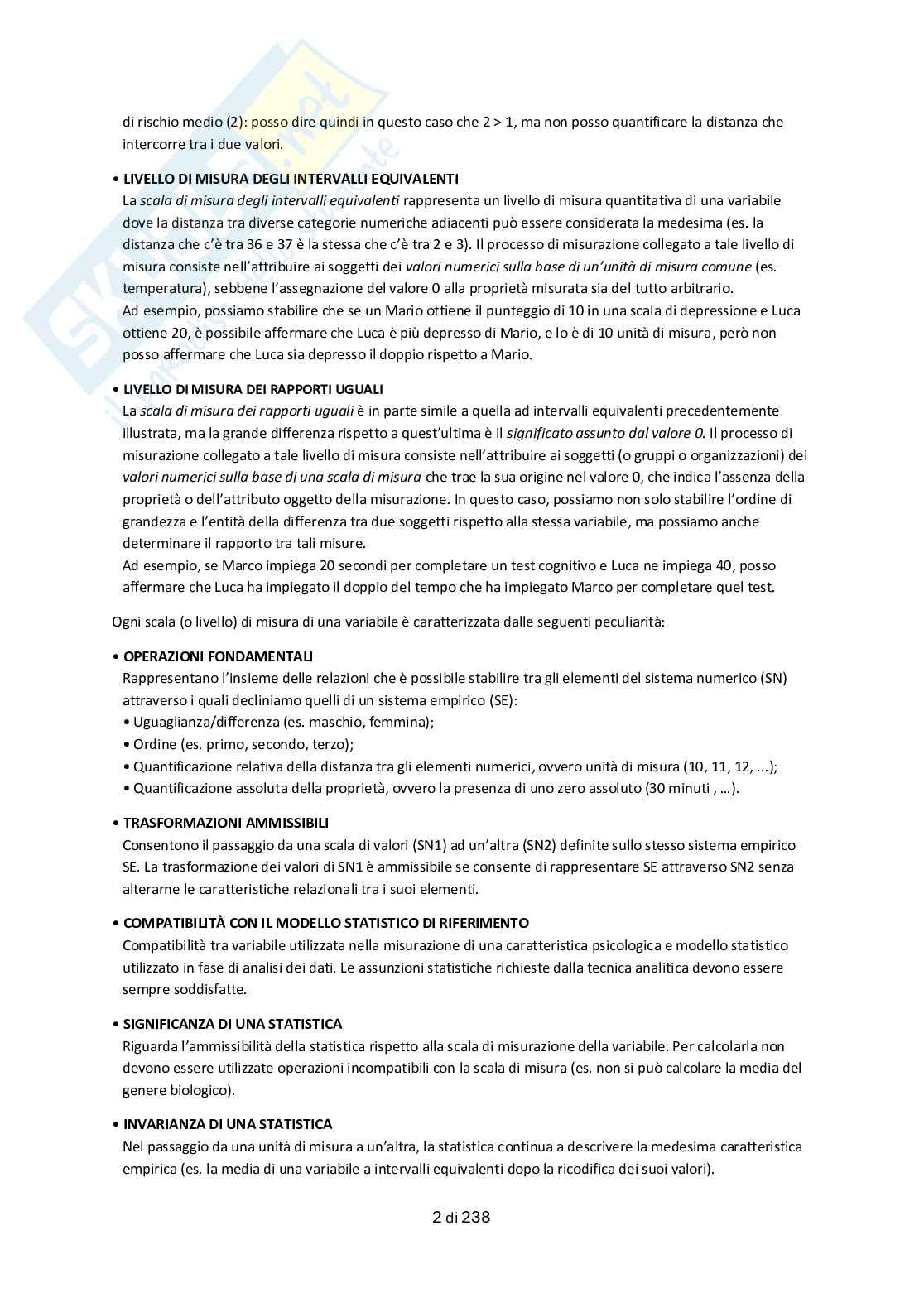 Appunti Teorie e tecniche dei test psicologici Pag. 2