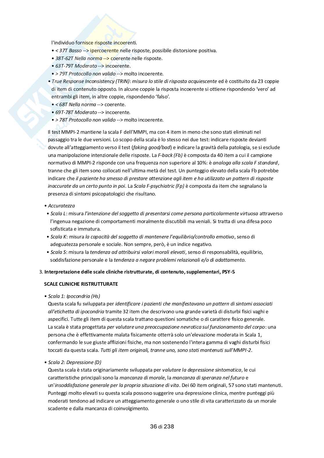 Appunti Teorie e tecniche dei test psicologici Pag. 36