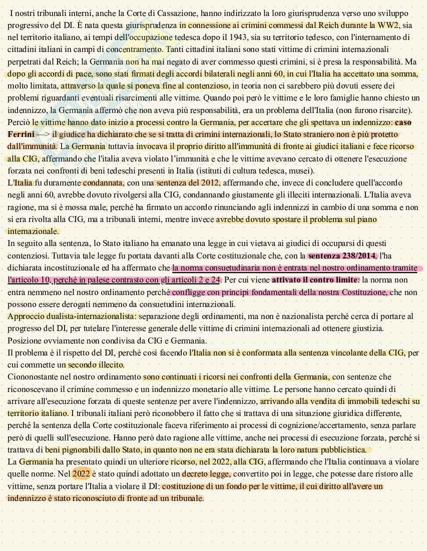 Appunti sul diritto delle fonti, primo esonero di Diritto internazionale Pag. 36