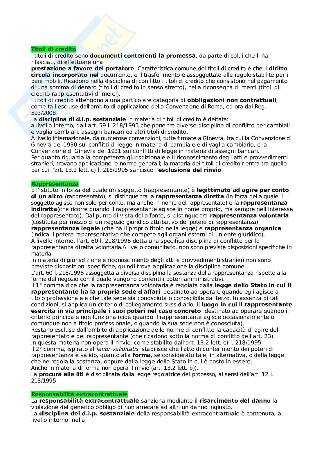 Diritto internazionale (pubblico e privato) Pag. 46