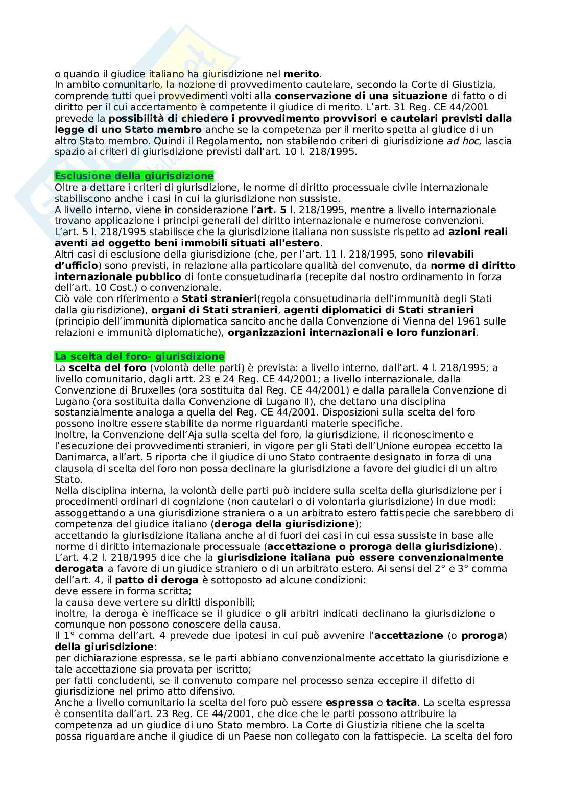 Diritto internazionale (pubblico e privato) Pag. 81