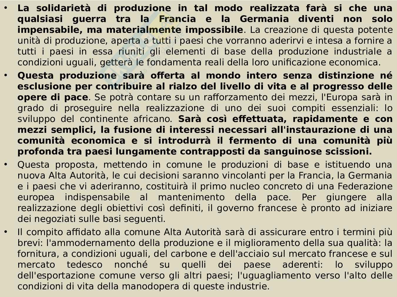 Studio dei fondamenti di Diritto dell'Unione Europea  Pag. 11