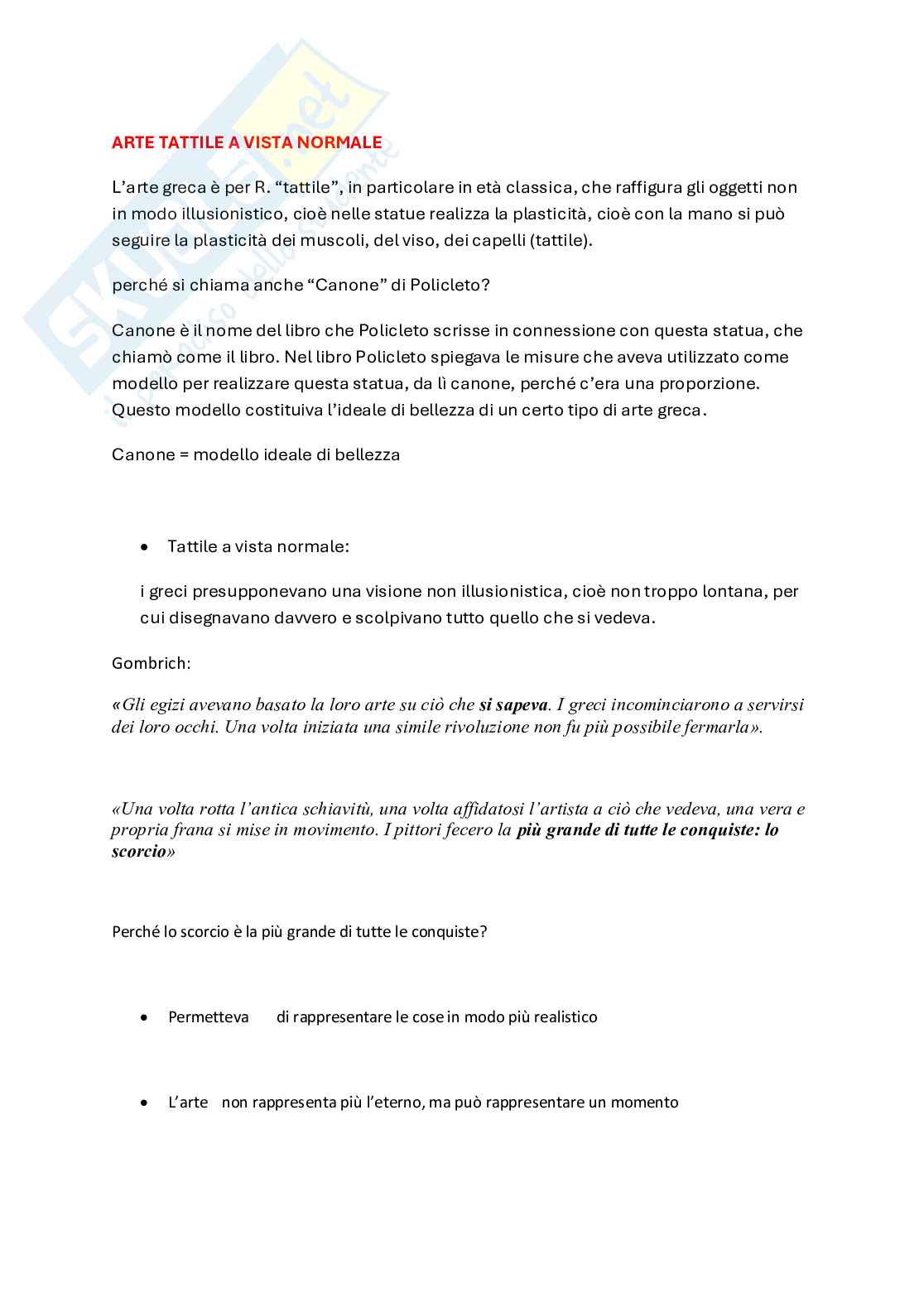 Arte tattile a vista normale Pag. 1