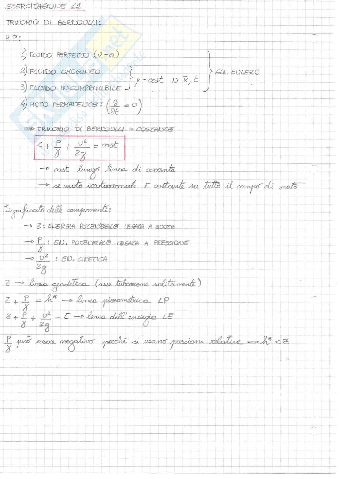 Esercitazioni di Meccanica dei Fluidi Pag. 46
