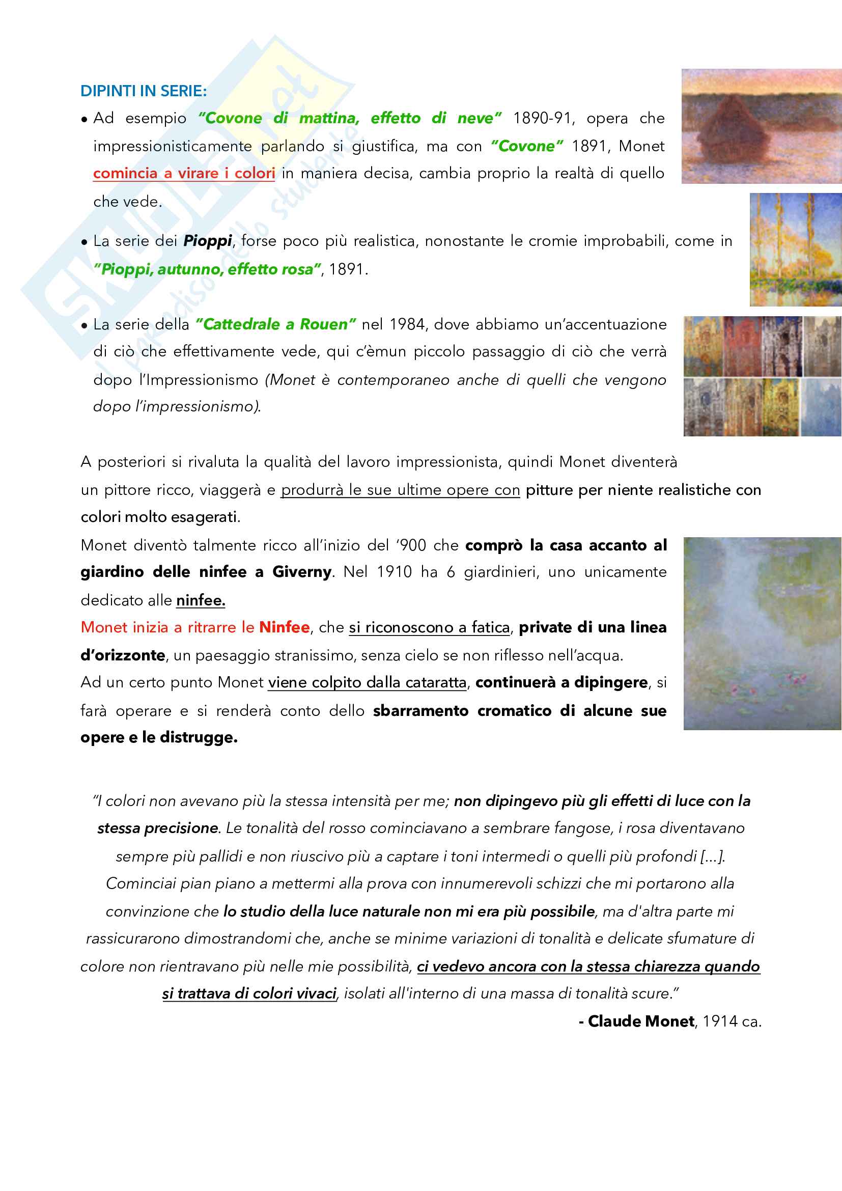 "Impressionismo": che cos’è, gli artisti e le opere più importanti Pag. 16