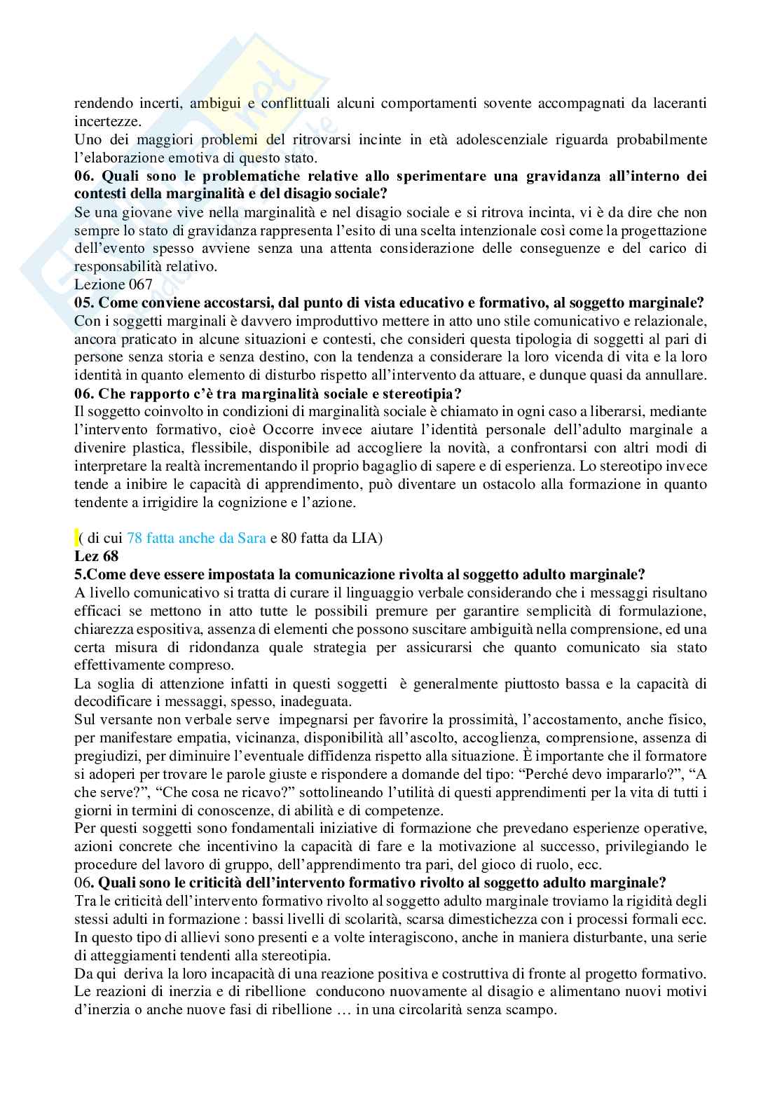 Paniere Didattica e pedagogia speciale  - Risposte aperte - aggiornato (2026) Pag. 36