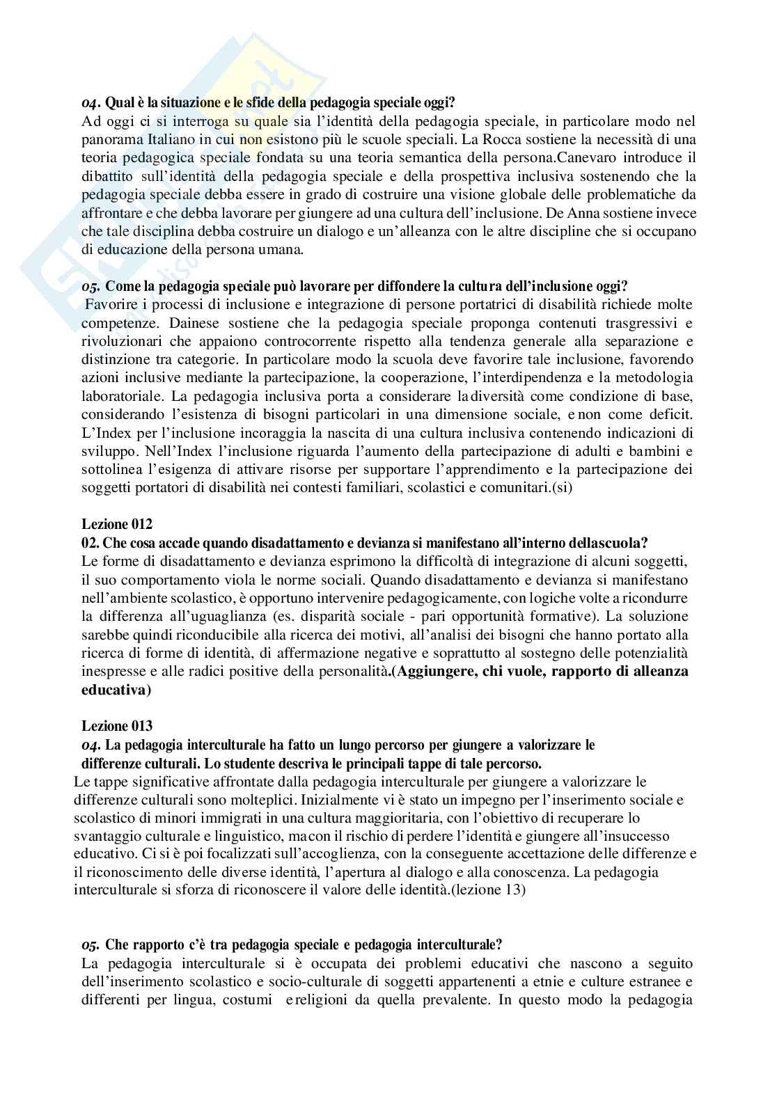 Paniere Didattica e pedagogia speciale  - Risposte aperte - aggiornato (2026) Pag. 6