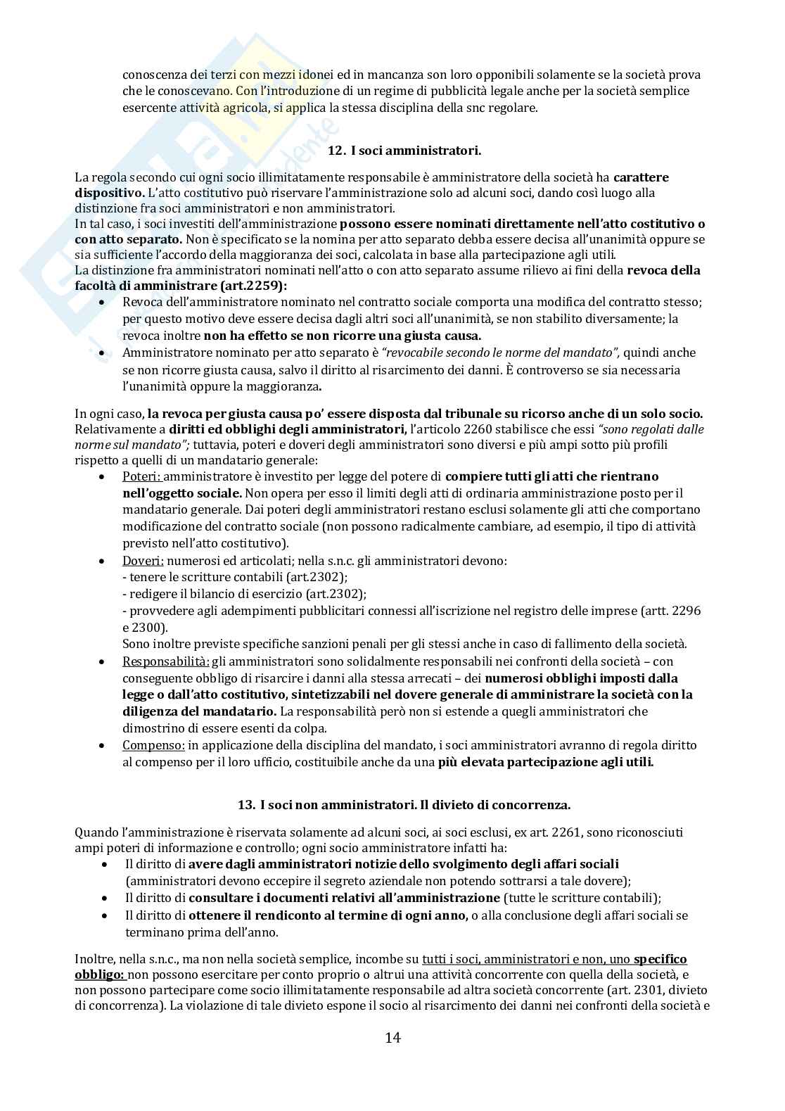 Riassunto esame Diritto commerciale, prof. Farenga, libro consigliato Manuale di diritto commerciale, Campobasso Pag. 41