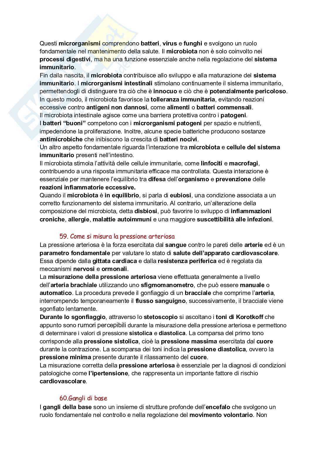 Domande e risposte Fondamenti di fisiologia Pag. 26