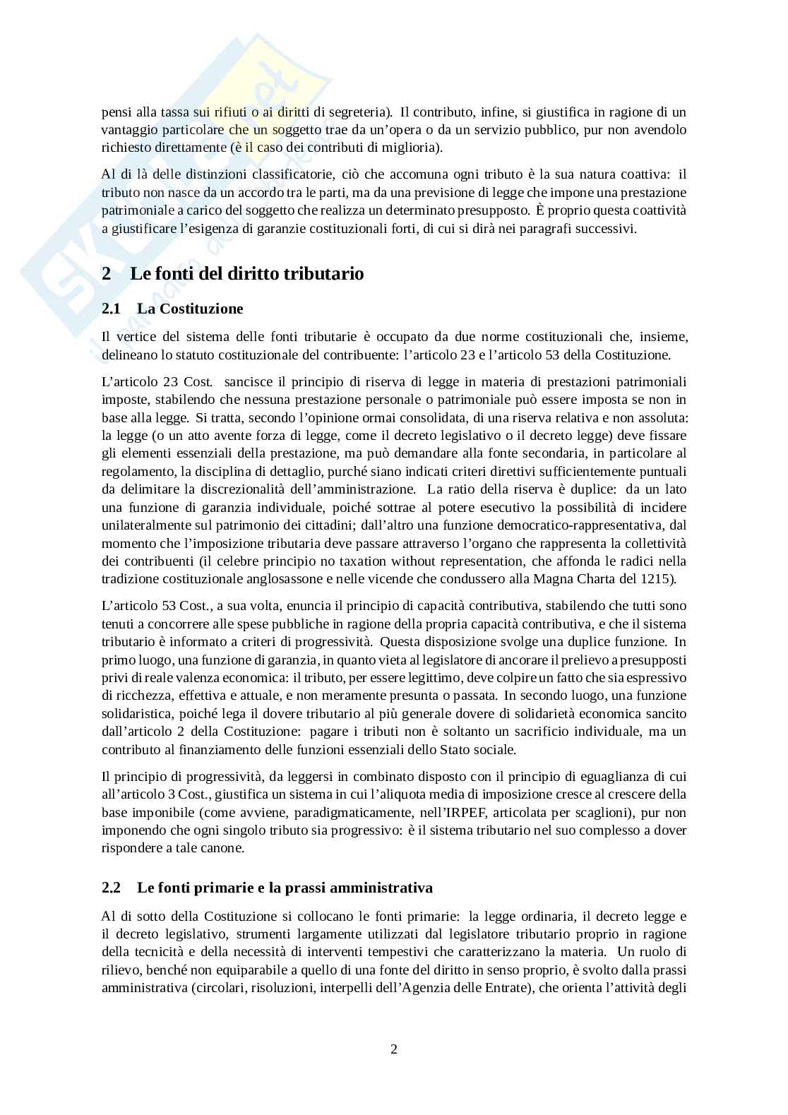 Istituzioni di diritto tributario Pag. 2
