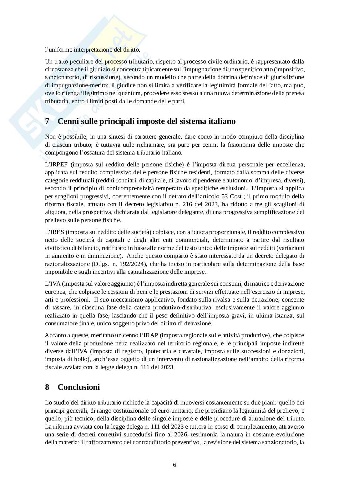 Istituzioni di diritto tributario Pag. 6