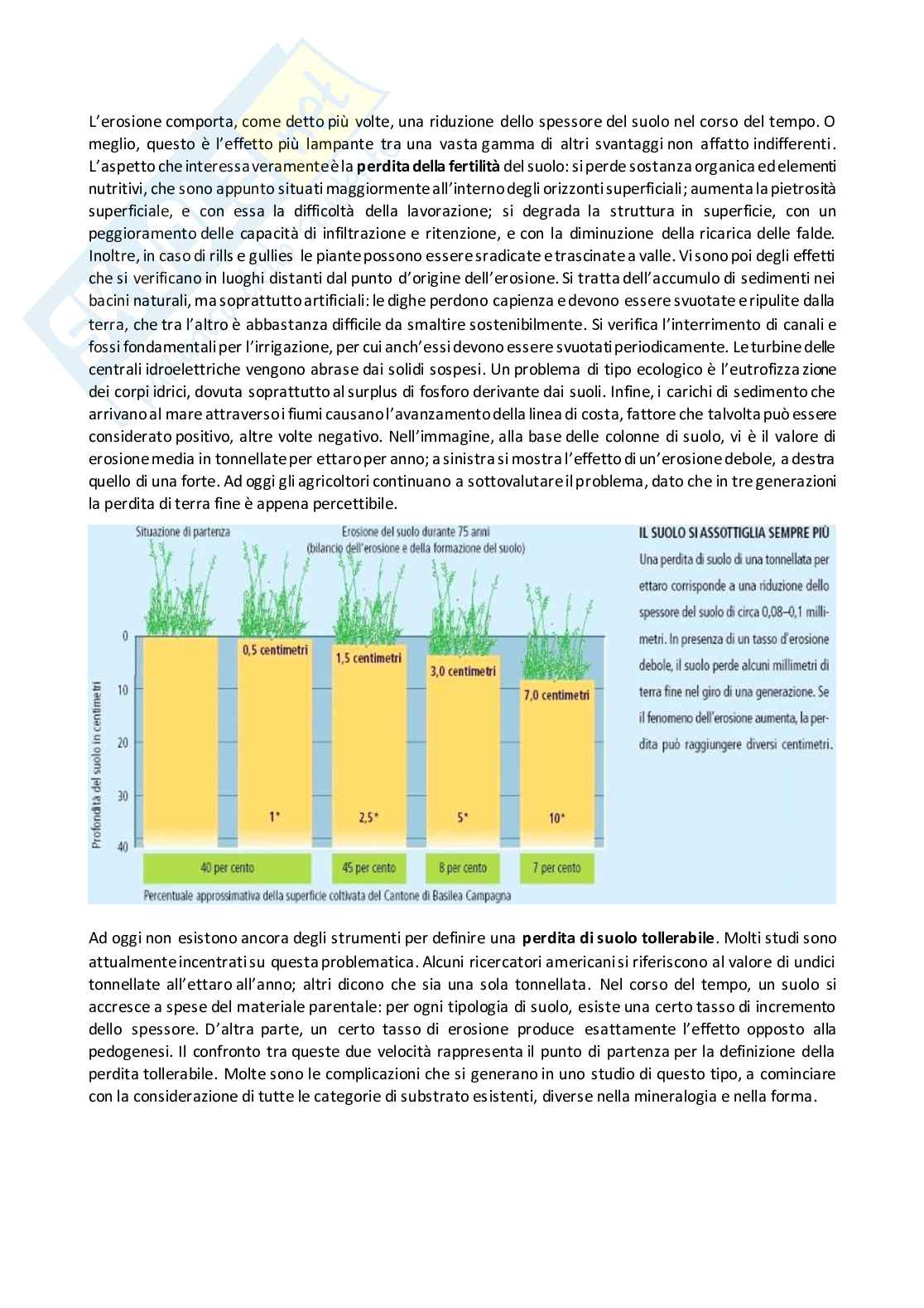 Qualità, degradazione e conservazione dei suoli Pag. 31