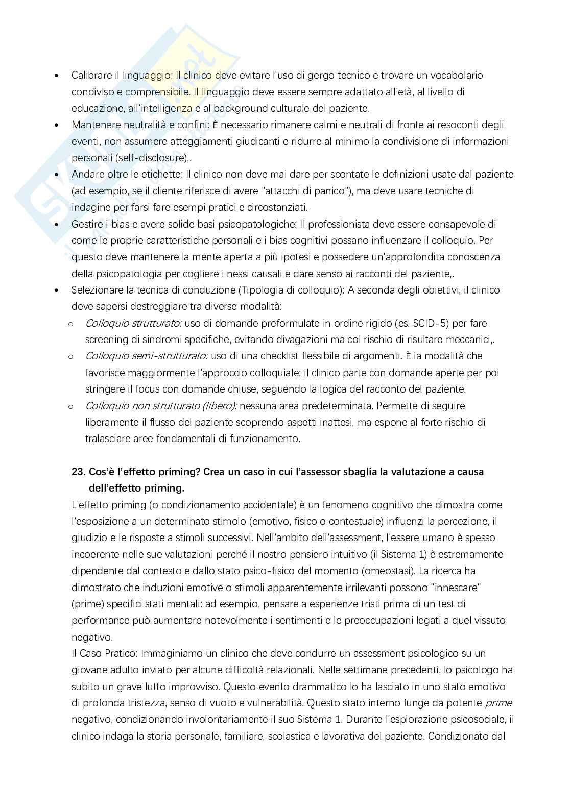 Domande esame di Valutazione psicologica e di personalità  Pag. 16