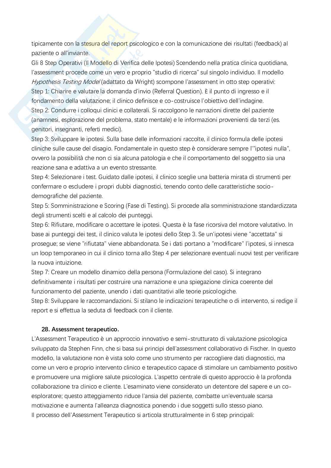 Domande esame di Valutazione psicologica e di personalità  Pag. 21