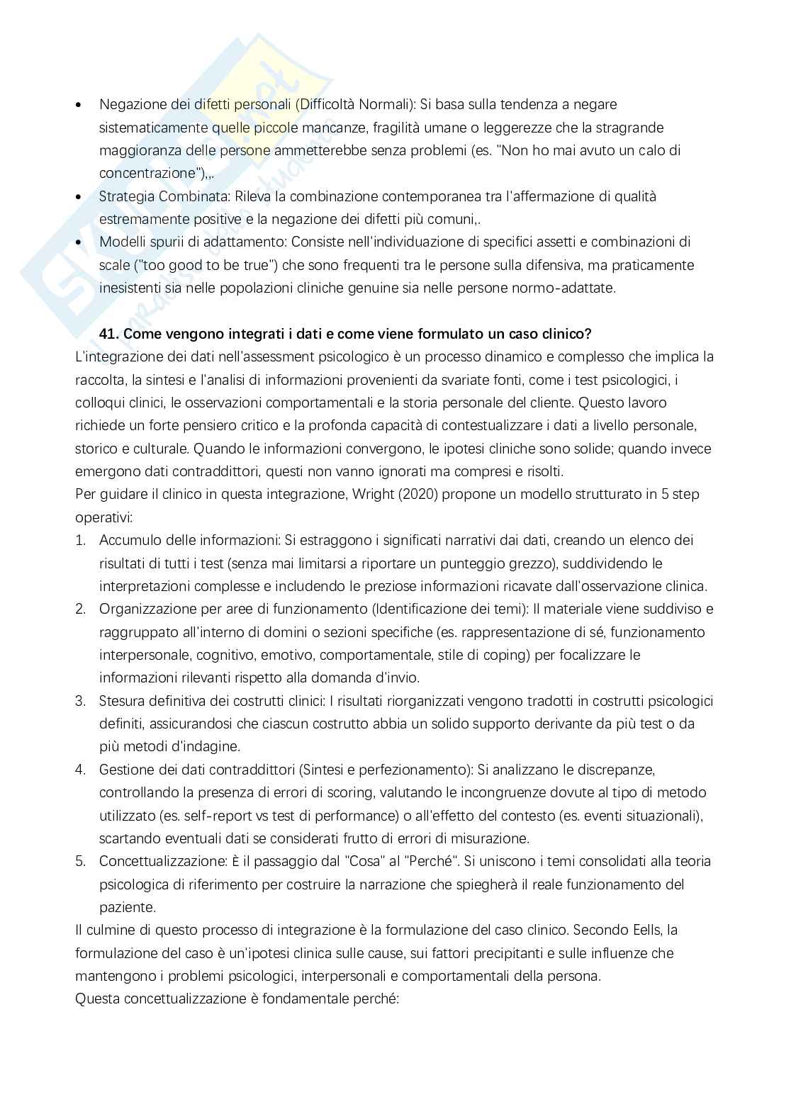 Domande esame di Valutazione psicologica e di personalità  Pag. 36