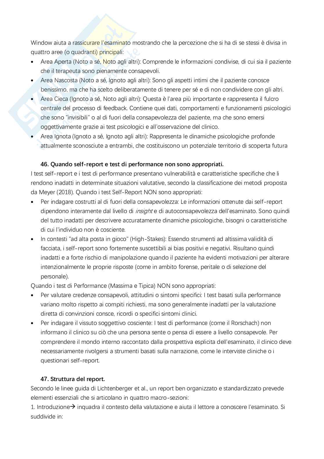 Domande esame di Valutazione psicologica e di personalità  Pag. 41