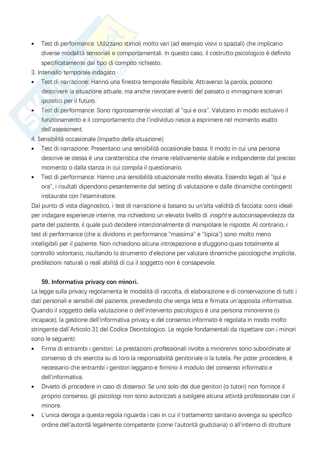 Domande esame di Valutazione psicologica e di personalità  Pag. 51