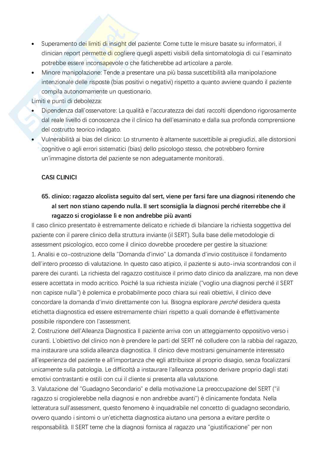 Domande esame di Valutazione psicologica e di personalità  Pag. 56