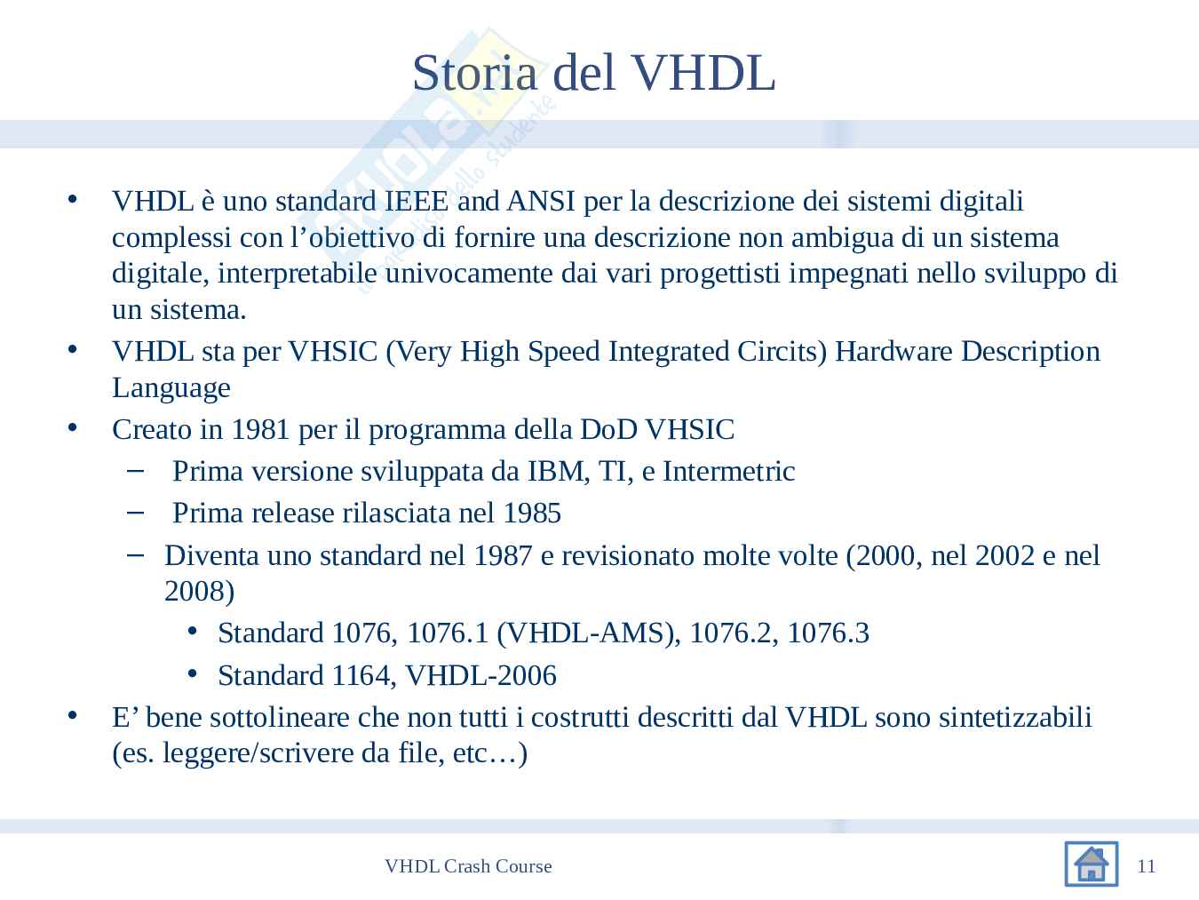 Introduzione VHDL Pag. 11