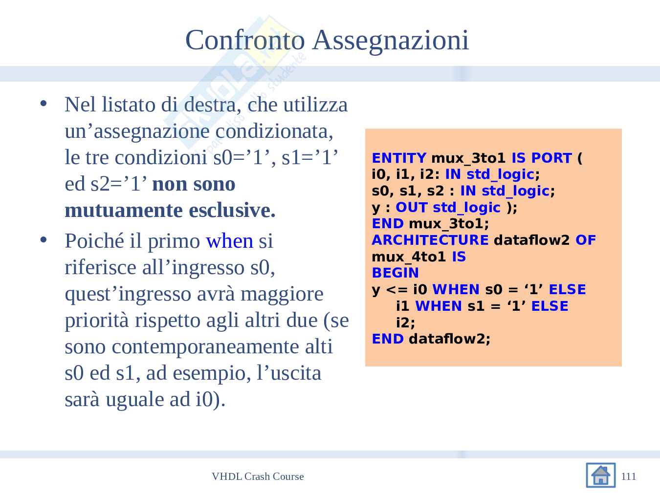 Introduzione VHDL Pag. 111