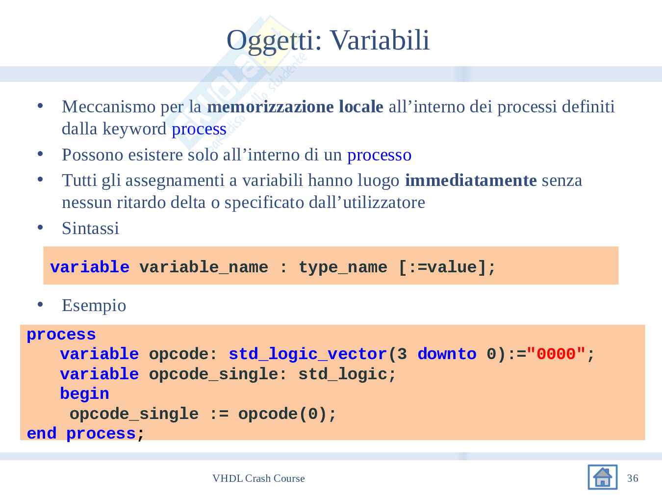 Introduzione VHDL Pag. 36
