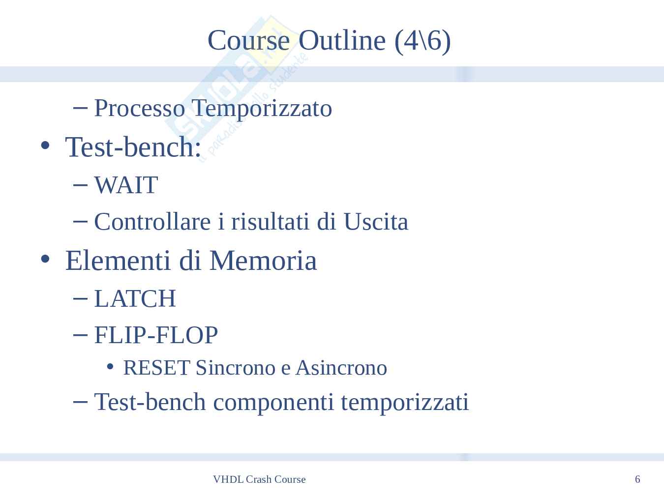 Introduzione VHDL Pag. 6