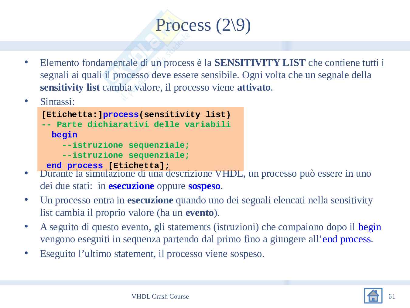 Introduzione VHDL Pag. 61