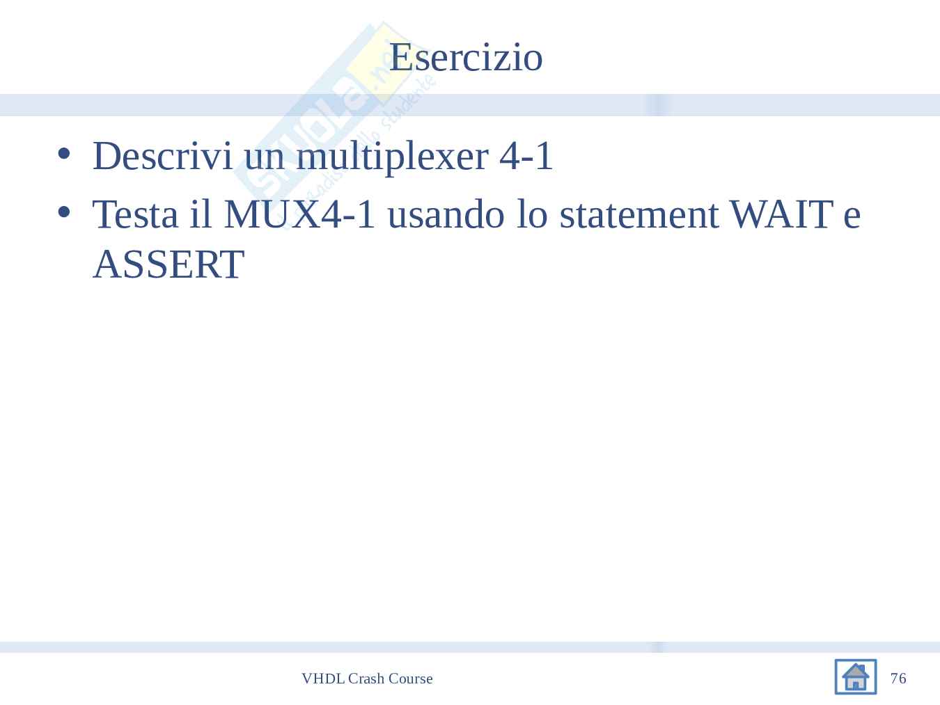 Introduzione VHDL Pag. 76