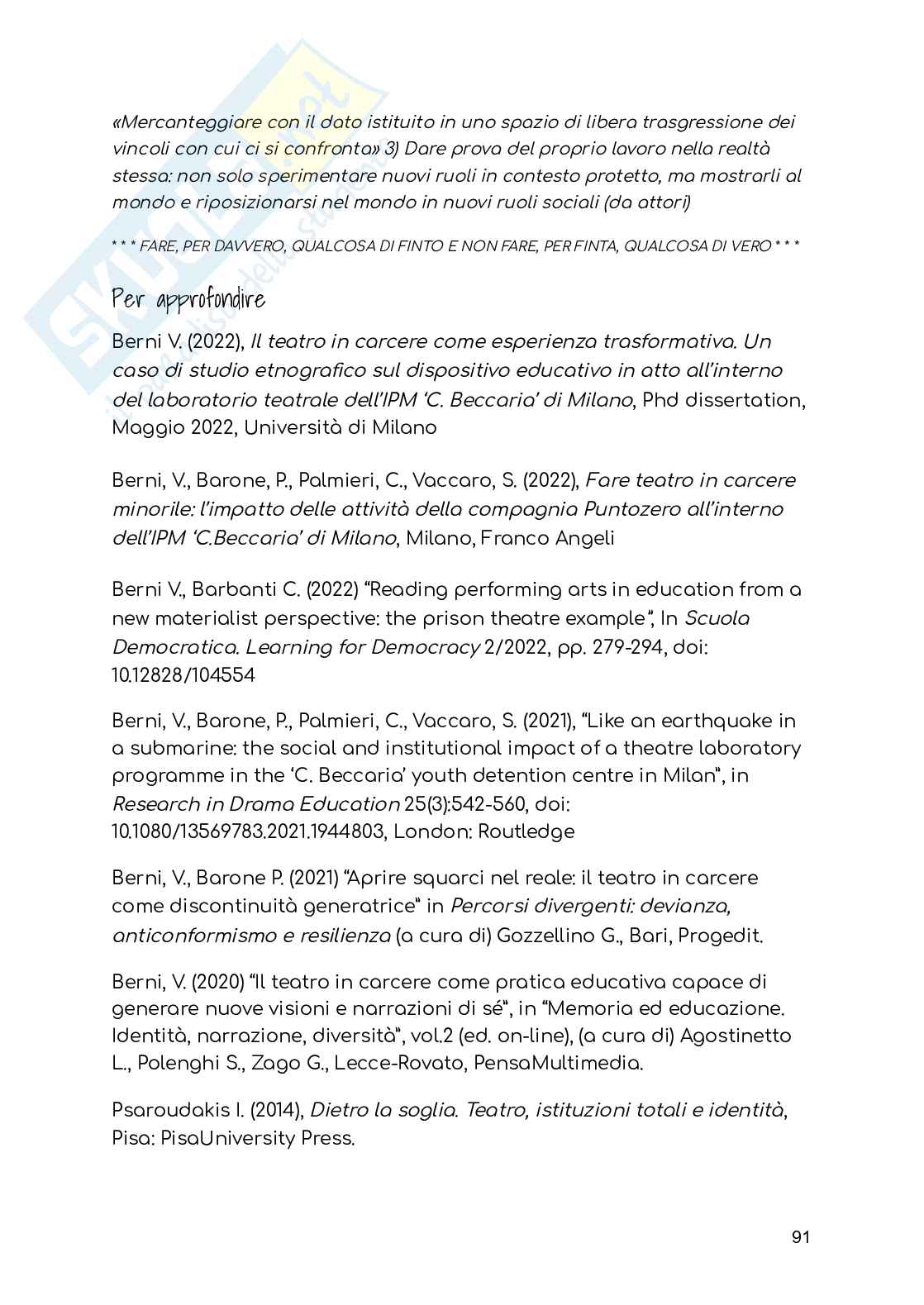 Pedagogia generale I - 2023/2024 Pag. 91