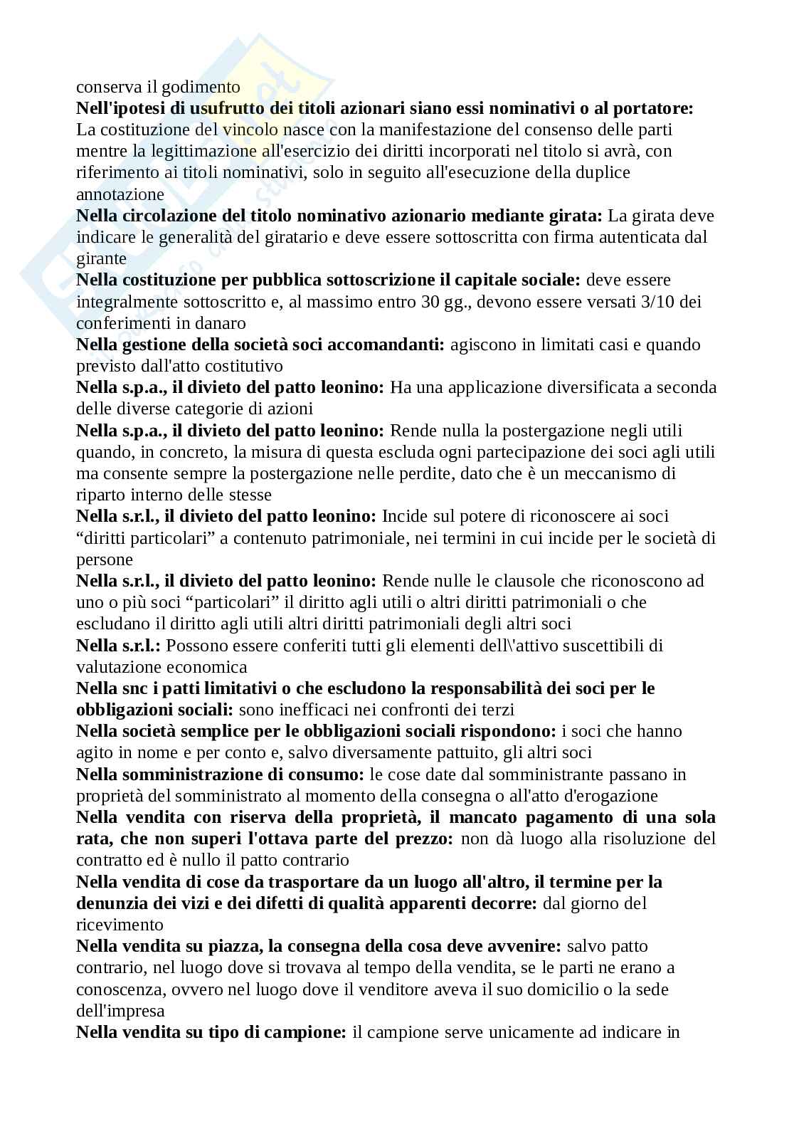 Domande Diritto commerciale 2025/2026, prove d'esame di Diritto commerciale Pag. 26