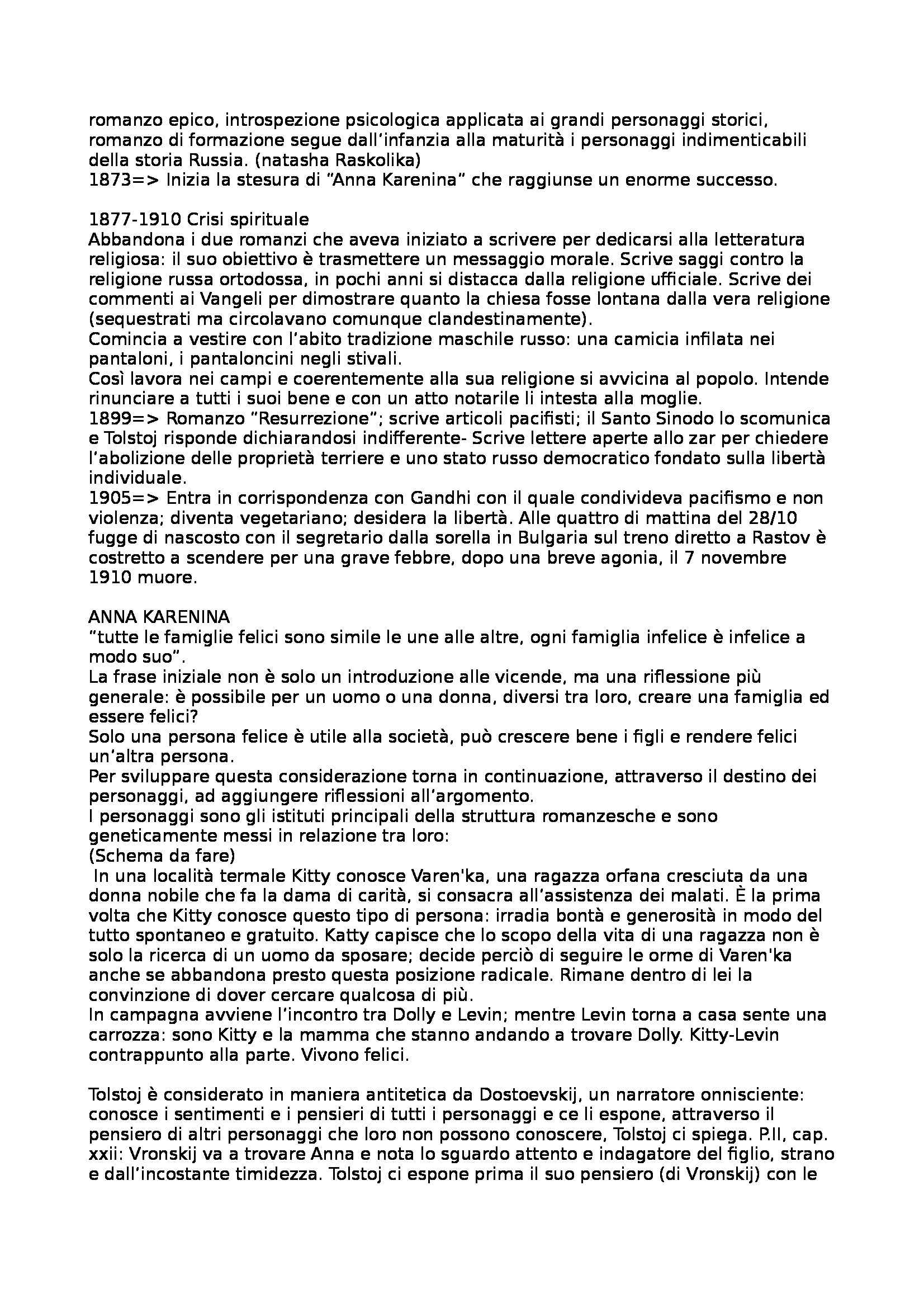 Letteratura russa -Turgenev, Dostoevskij, Tolstoj, Cechov Pag. 16