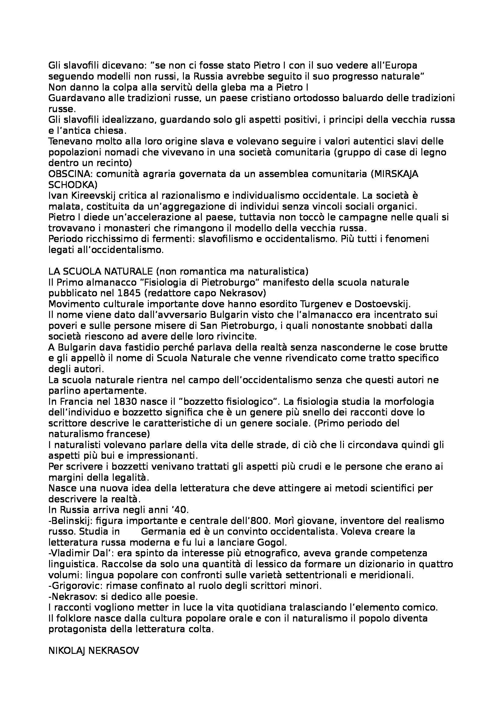 Letteratura russa -Turgenev, Dostoevskij, Tolstoj, Cechov Pag. 2