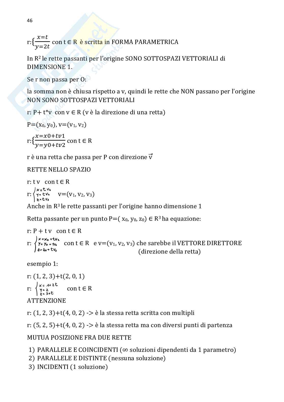 Algebra e geometria lineare - Parte 2 Pag. 21